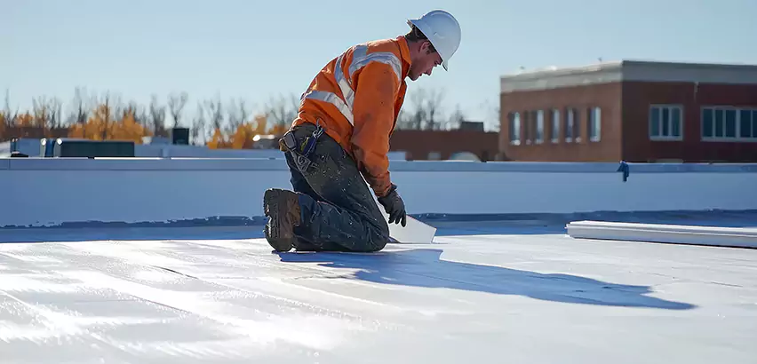 Flat Roof Drain Installation in Bothell